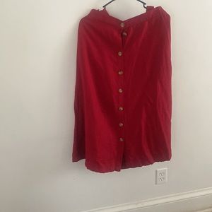 Loft 2 piece red linen
